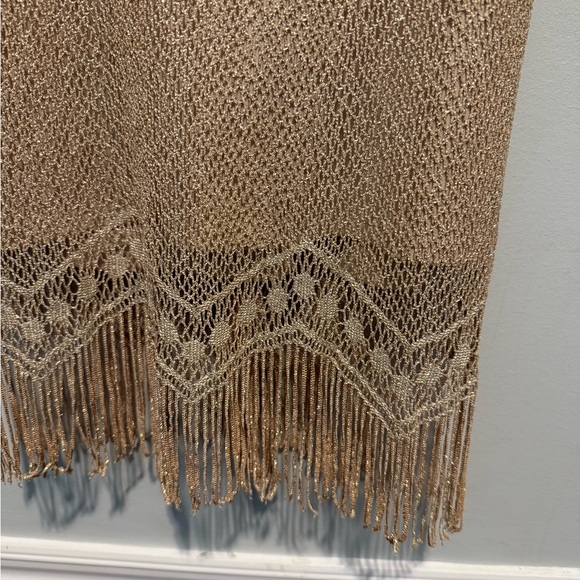 Joseph Ribkoff Tan Fringe Mini Dress - Picture 3 of 4